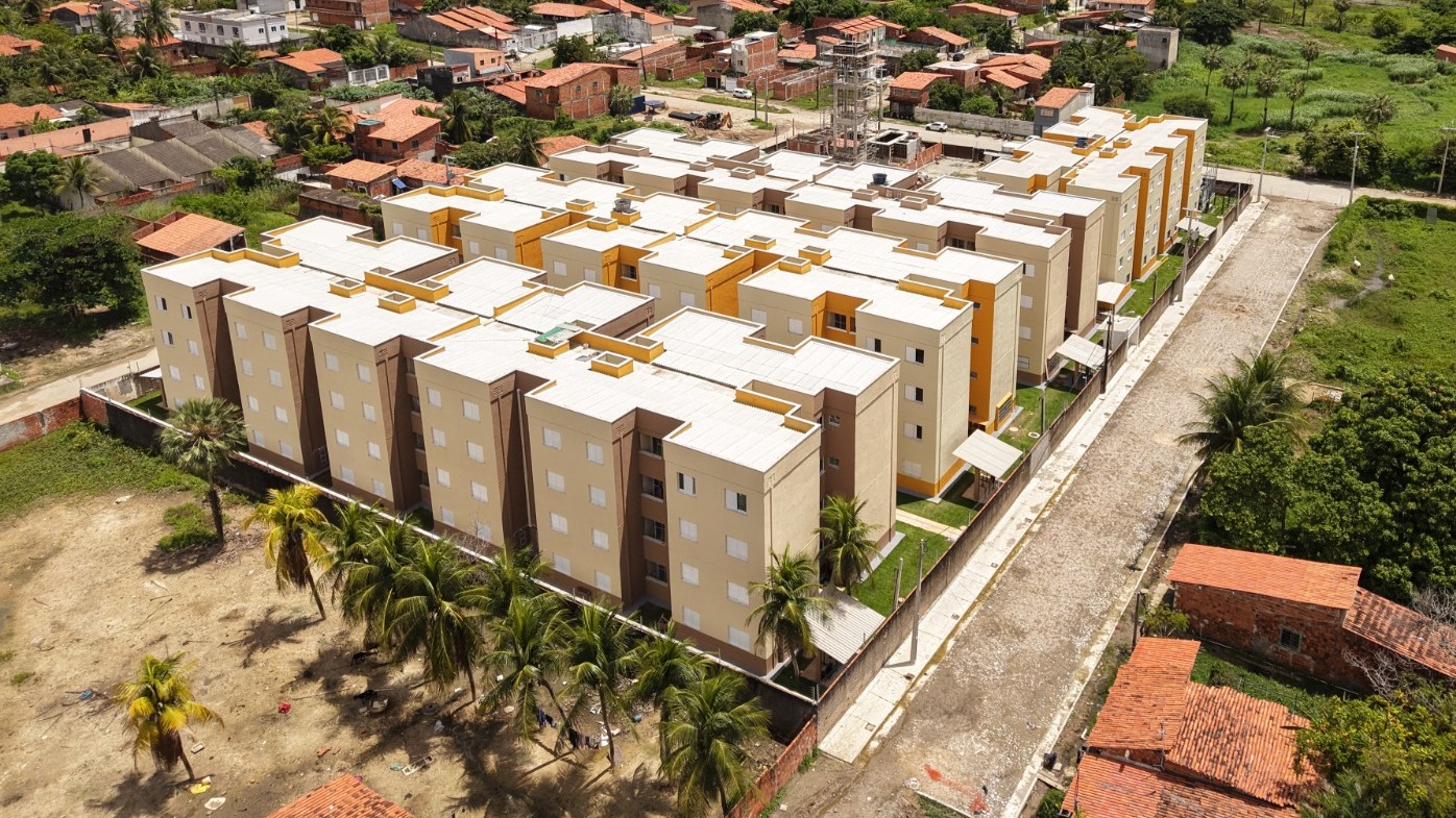 visão aérea do residencial